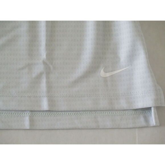 Nike CI9811 043 Women's Sz L Gray Textured Dri-Fit Short Sleeve Golf Polo - Picture 5 of 6
